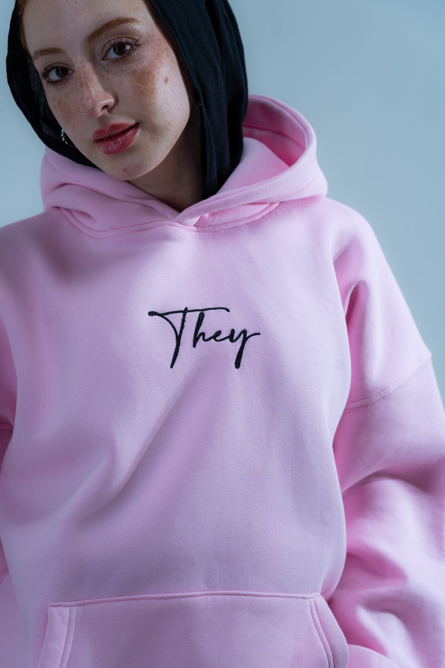 Baby Pink Oversized Hoodie – Women