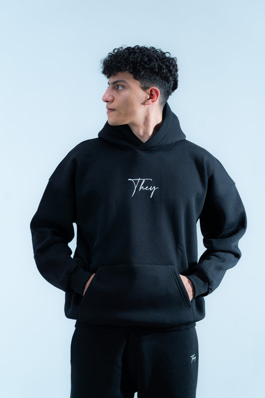 Black Oversized Hoodie – Unisex